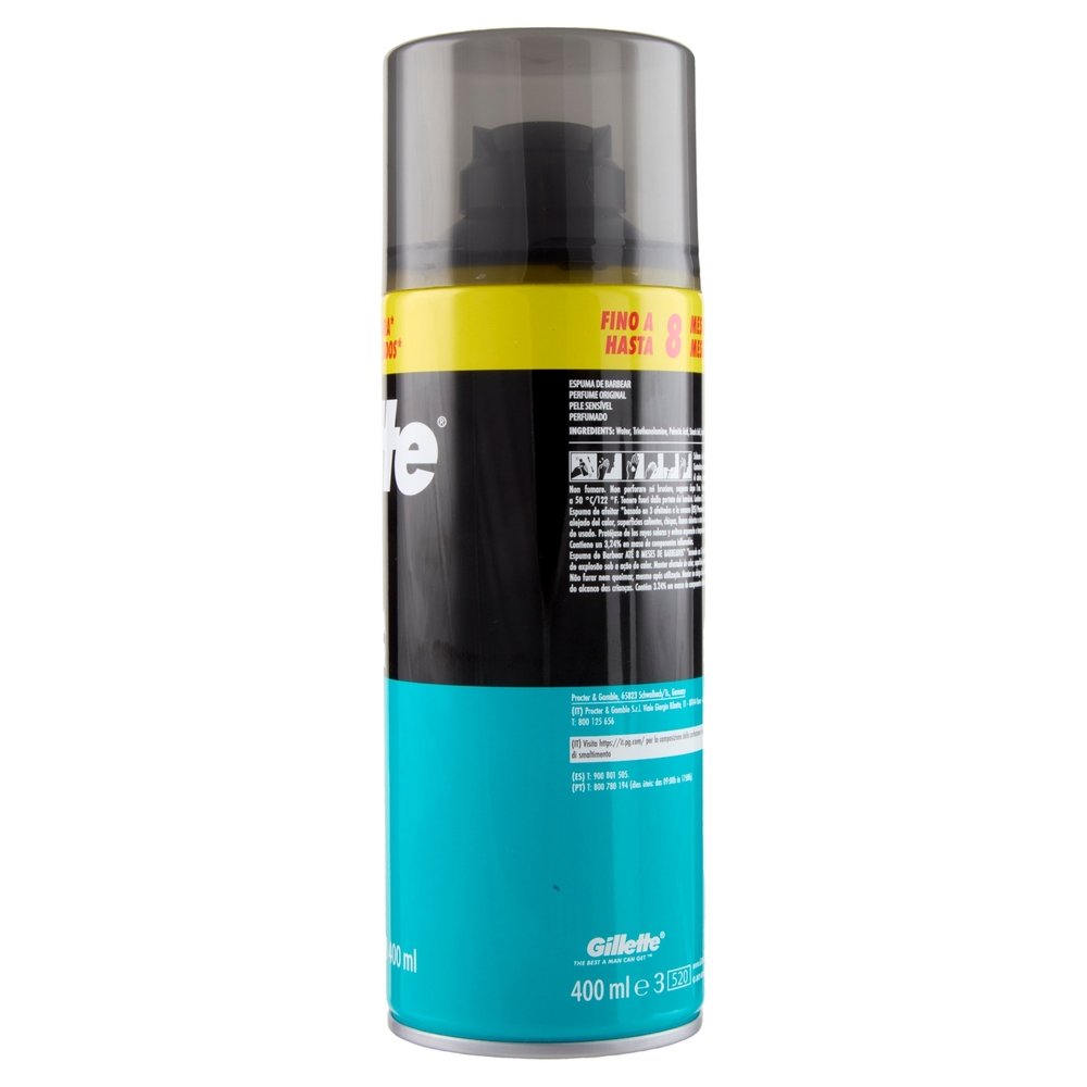 Gillette Schiuma da Barba Pelle Sensibile 400 ml